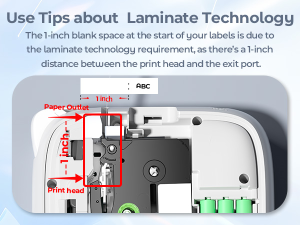 Label Maker machine with tape