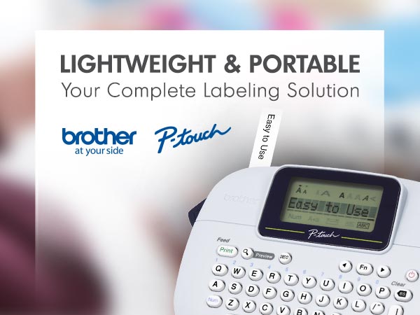 Lightweight & Portable: Your complete labeling solution