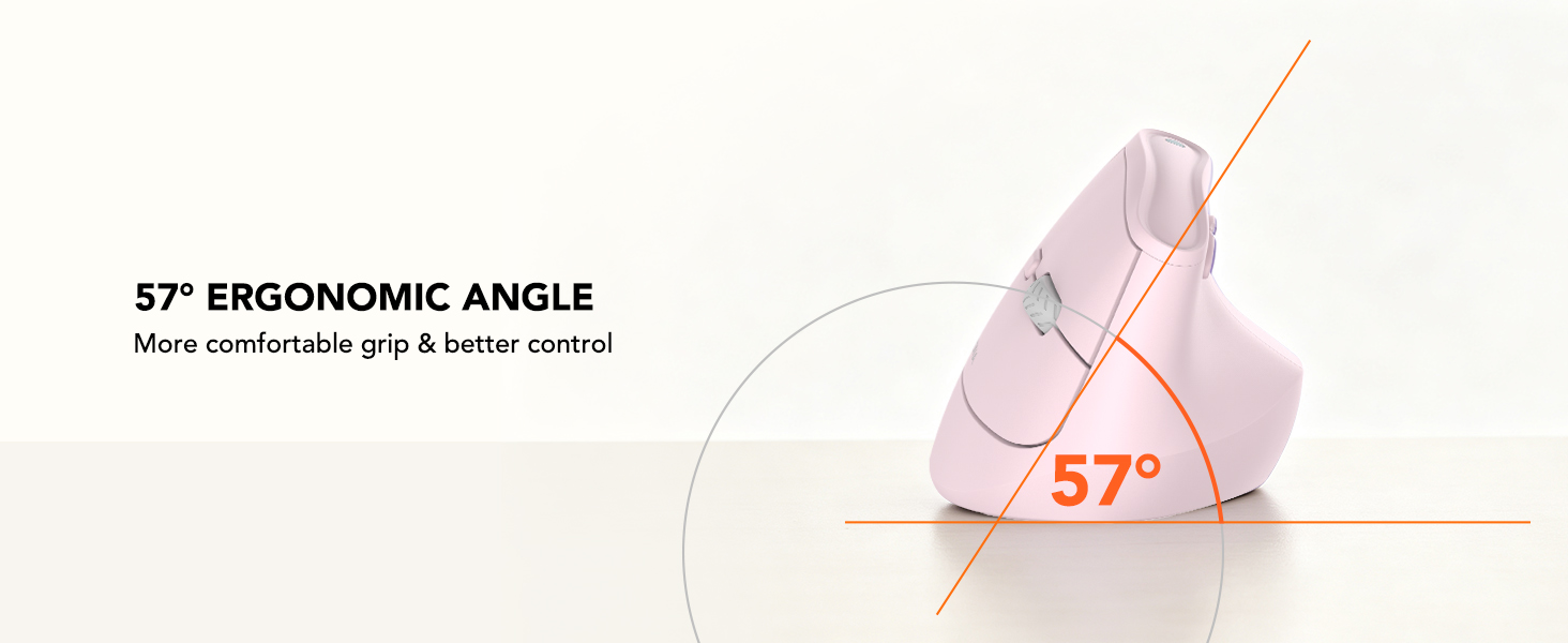 Ergonomic tilt vertical design