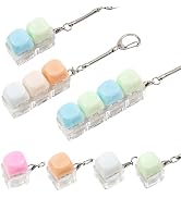 Keyboard Fidget Toy - 7PCS Clicky Keyboard KeychainFidget Toy Stress Relief Keyboard Fidget Clicker