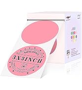 PARLAIM Round Thermal Labels 3 Inch Pink, 500PCS Circle Direct Thermal Printer Sticker for Home B...