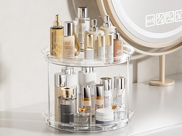 rotating makeup organizer