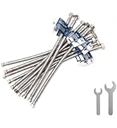 PLUMBINGMASTER 24 Inch Faucet Hose,10 pcs Faucet Supply Lines (3/8" Comp x 1/2" FIP), Certified S...