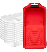 Mister Rui Paint Tray, 4 Inch Paint Tray Liner, 11 Pack, Small Paint Tray Set, Plastic Paint Tray...