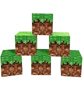 6 Pcs Gaming Party Boxes Birthday Decorations, 7.5 Inch Video Game Centerpieces Boxes for Boys Ga...
