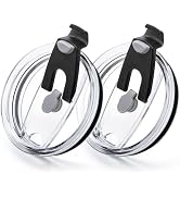 Soledea 30 oz Tumbler Lid for YETI, 2 Pack Replacement Lids for YETI 30oz Tumbler, 14 oz Mug and ...
