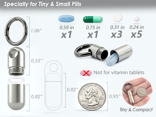TC11 titanium pill case