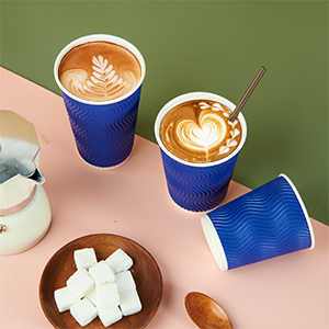 12oz disposable cups Blue