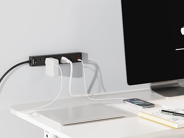 Office Flat Plug Power Strip