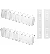 Lae Nuvole 2 Pack Bathroom Makeup Organizer Wall Mount Clear Bathroom Organizers and Storage with...
