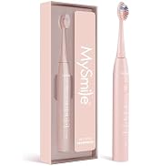 MySmile DY156 Electric Toothbrush for Adults, Rechargeable Sonic Battery Toothbrush Portable with...