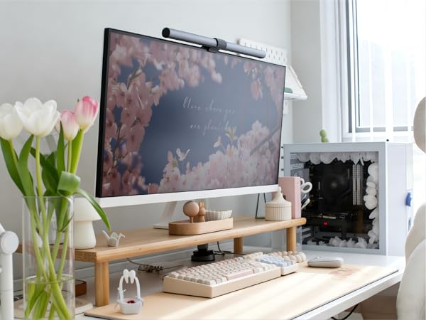 bamboo monitor stand