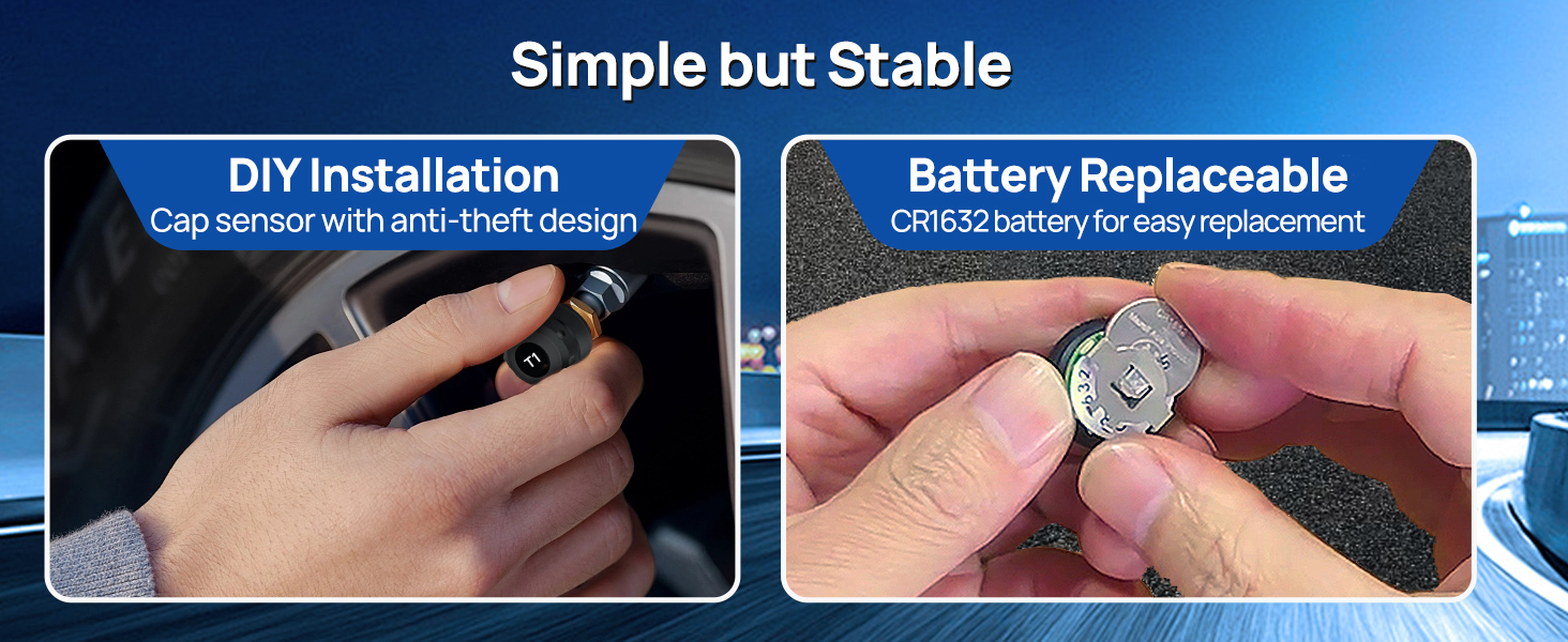 Masoll Tire Pressure Monitoring System is easy to install