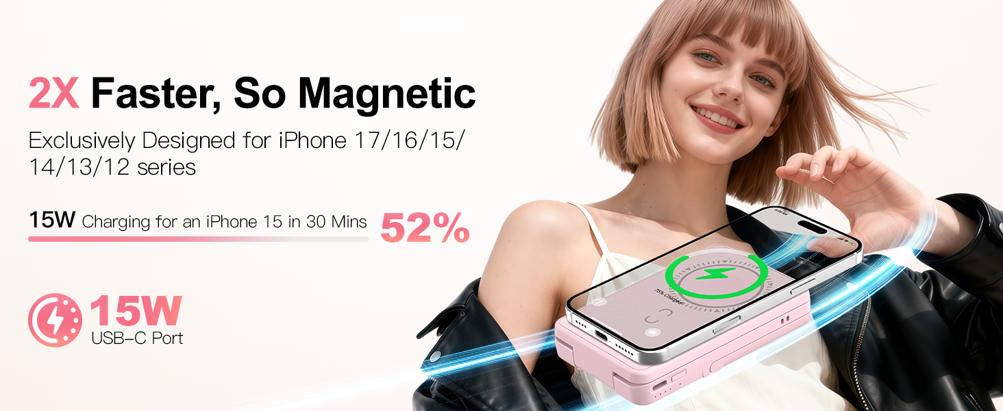 Magnetic Wireless Power Bank