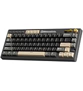 RK ROYAL KLUDGE M65 Wireless Gaming Keyboard with Volume Knob, 60% Hot Swappable Mechanical Keybo...