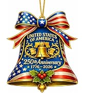 250 Anniversary USA 2D Acrylic Hanging Ornament 4x4in, Acrylic Patriotic Hanging Decor 1776–2026 ...