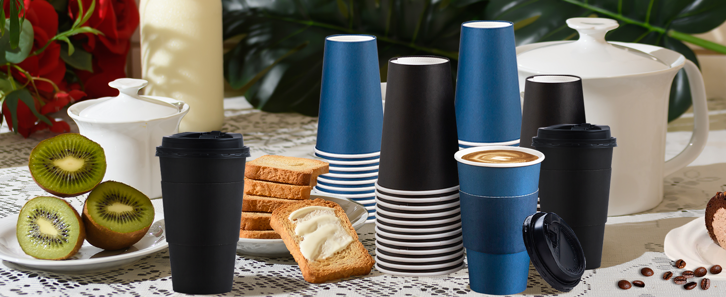 paper coffee cups with lids