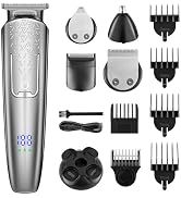 HIENA PRO Electric Beard Trimmer for Men, Professional Body Facial Ear Nose Hair Trimmer and Bear...