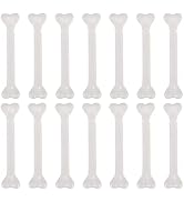 MAGICLULU 36pcs Halloween Plastic White Bones Plastic Mini Bones Charms Fake Human Bone Props for...