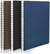 EUSOAR College Ruled Spiral Notebook, A5 3packs 5.5