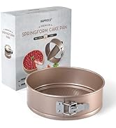 HAPPIELS Non-Toxic Nonstick 9-Inch Round Springform Cake Pan | Cheesecake Leak Proof Baking Pan