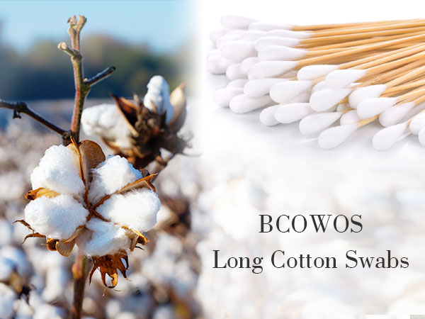 Bcowos Long Cotton Swabs