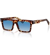 gesruny Men’s Modern Acetate Sunglasses – Bold Geometry Meets Precision with Wire-Core Temples & ...