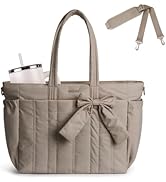 MOSISO Bow Tote Bag for Women 15.6 inch, 15-16 inch Large Capacity Laptop Bags Handbag Tote Bag f...