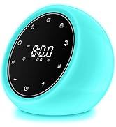 White Noise Machine with 2 Alarm Clock, 20 Soothing Sounds, 7 Color Night Light, Adjustable Volum...