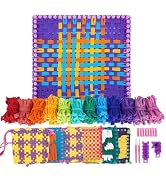 BLISSIQUEE Weaving Loom for Kids, 12 Colors Pot Holder Loom Kit 288 Loops Potholder Looms DIY Art...