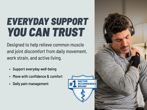 #1 Doctor Recommended Brand— move with confidence and comfort