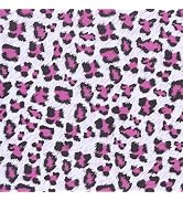 Pink and White Cheetah Print Decor Wallpaper - Funky Unique Leopard Textured Peel and Stick Wallp...