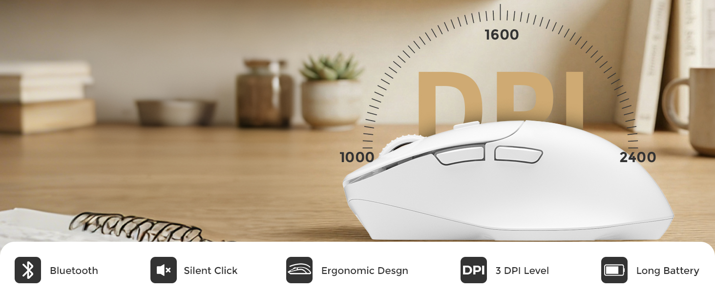 white Wireless Mouse