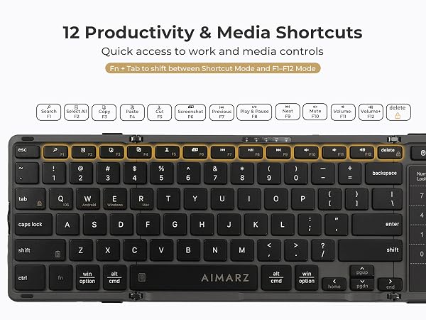 AF01 foldable keyboard
