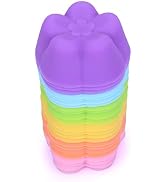 Mini Silicone Baking Cups Plum Blossom Pack of 24 - Reusable Baking Cupcake Liners Muffin Molds 2...
