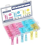 54PCS Heat Shrink Bullet Wire Connectors Kit 22-10AWG Waterproof Bullet connectors Heat Shrink Fe...
