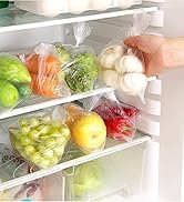 PAPRMA 14” x 20” Food Storage Bags 2 Rolls, Clear Plastic Produce Bags for Vegetable Food Fruit B...
