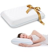 EGOHOME Bed Pillow Standard Size - Memory Foam Made in USA - for Side, Back and Stomach Sleepers,...