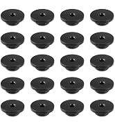 Antrader 1/8" Level Wheel Protector Sleeve Cable Railing Kit,Black,20Pcs | Stainless Steel Cable ...