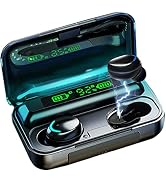 Acuvar Fully Wireless Bluetooth 5.0 Rechargeable IPX7 Waterproof Earbud Headphones with Microphon...