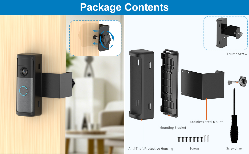 Including No-Drill Doorbell Mount
