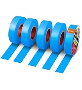 RED WOLF 5 Pack Blue Electrical Tape 3/4 Inch x 66 Ft Industrial Grade UL/CSA Listed 7 Mil Thick ...
