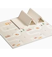 BG-BABYGO Baby Play Mat, Reversible Baby Girl Play Mat for Floor, Foam Padded Playmats for Babies...