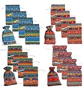 20 Pack Drawstring Gift Bag 4x5.5", Cotton Linen Jute Cloth Sack Muslin Bags for Wedding Party, A...