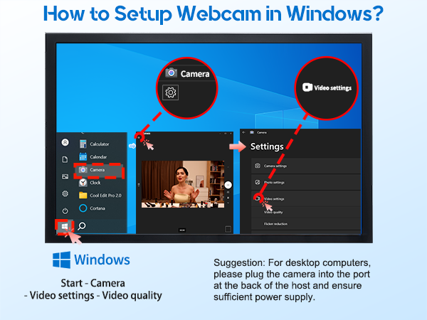 desktop facecam pc webcam 1080p 60fps webcam camera for streaming external camera for laptop web