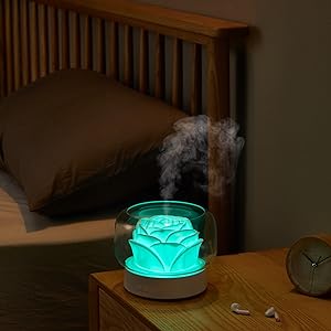 Diffusers for Essential Oils Large Room, SEVEYEE 500mL Oil Diffuser Cute Humidifiers for Bedroom