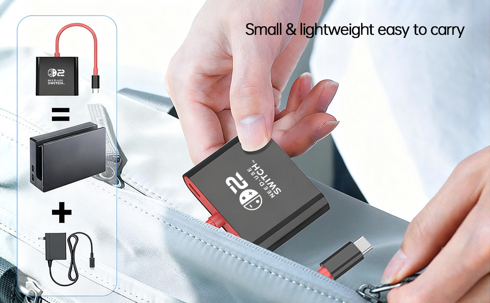 switch dock with small size lightweight easy to carry anywhere