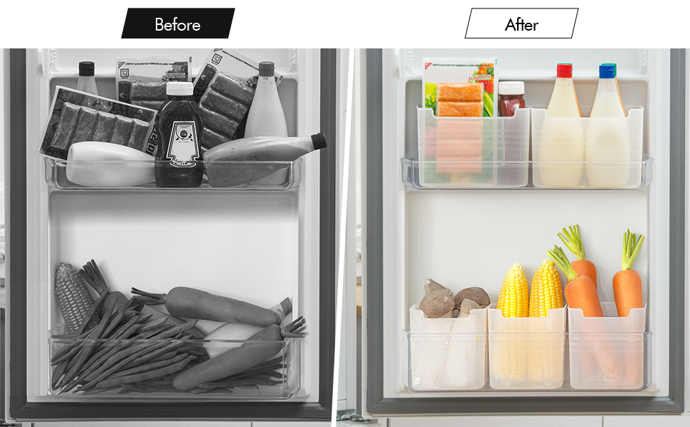Refrigerator Organizer Box, Fridge Side Door Storage Containers