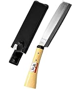 KAKURI Japanese NATA Tool Knife 8.2" Made in Japan, Bushcraft Hatchet Axe with Sheath for Camping...