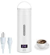 Portable Kettle for Travel, ShineMe 350ml Small Travel Electric Kettle for Boiling Water with 4 V...